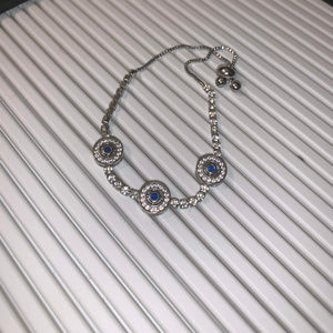 evil eye silver bracelet